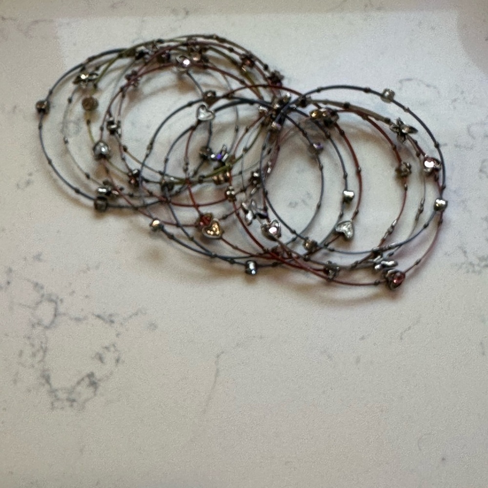 Elegant Multi-Color Charm Bracelets